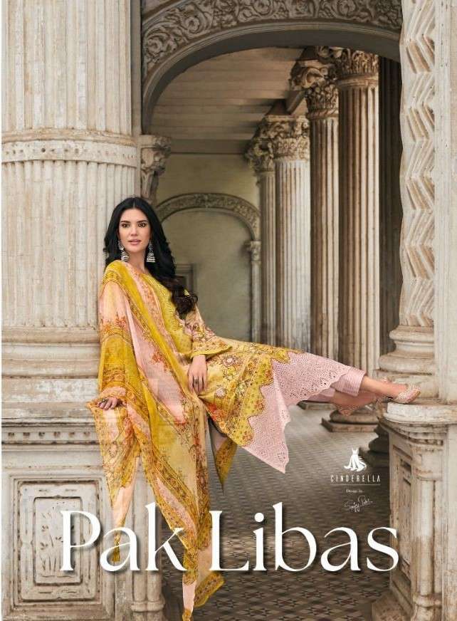cinderella pak libas series 10161-10168 pure lawn cotton suit 