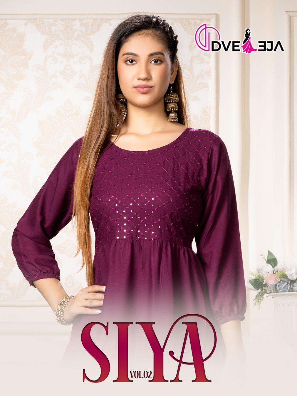 dveeja siya-2 series 201-207 heavy rayon kurti 