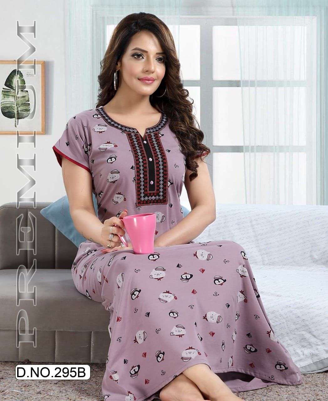 fashion talk shinker gown vol 295 shinker hosiery cotton gown 