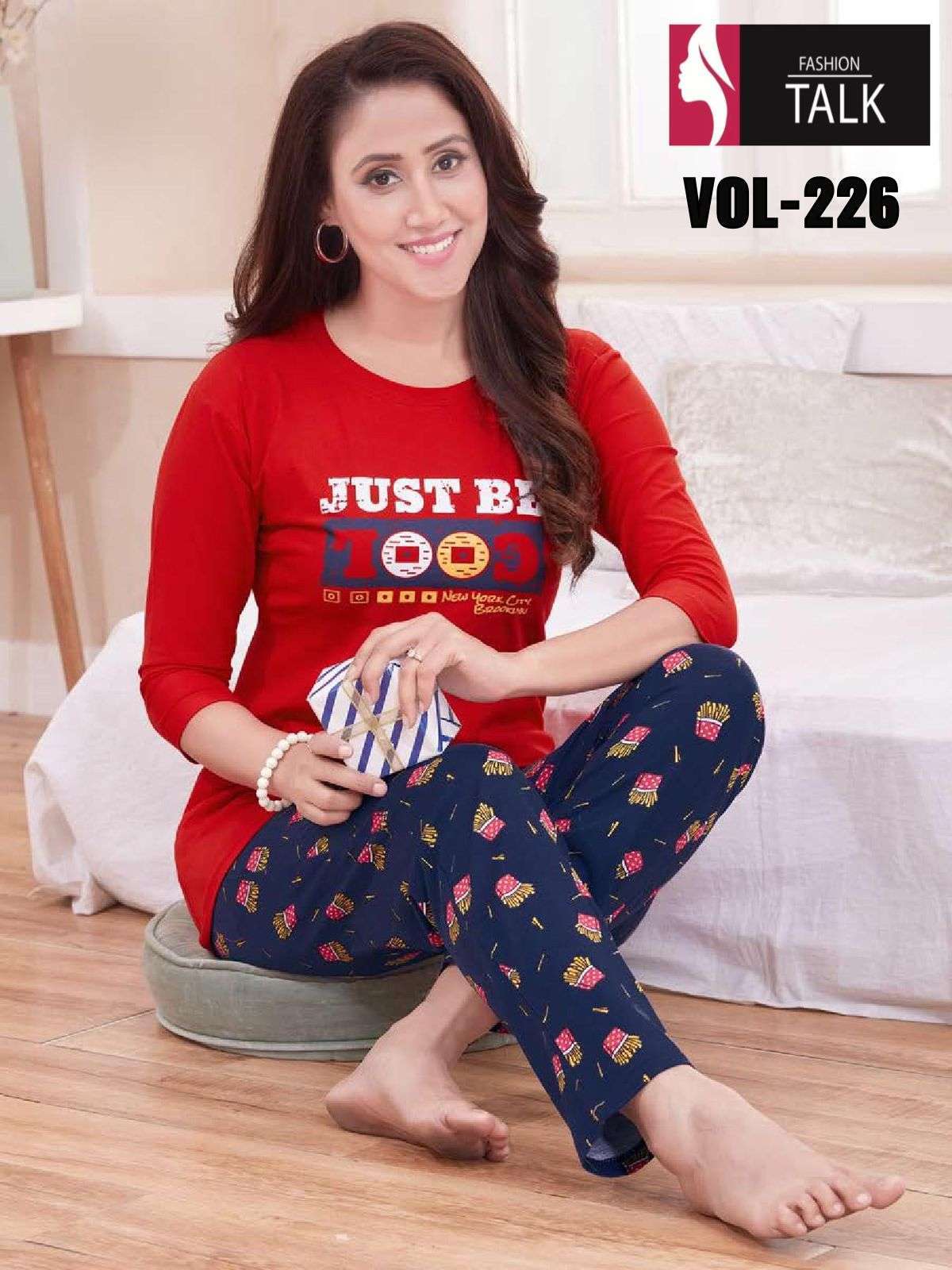 fashion talk vol 226 Heavy Sinker Hosiery Cotton night suit 