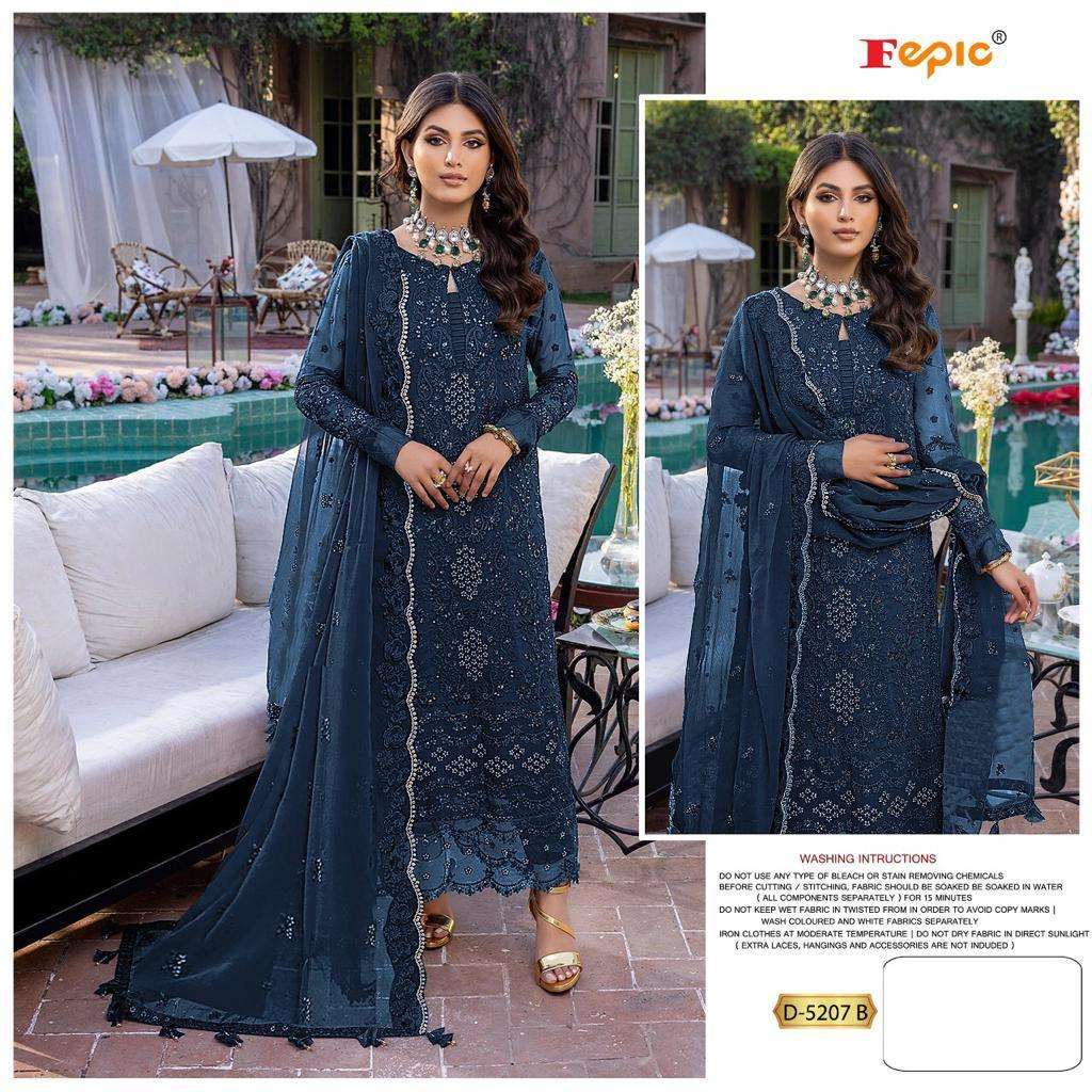 FEPIC ROSEMEEN D-5207 DESIGNER GEORGETTE SUIT 