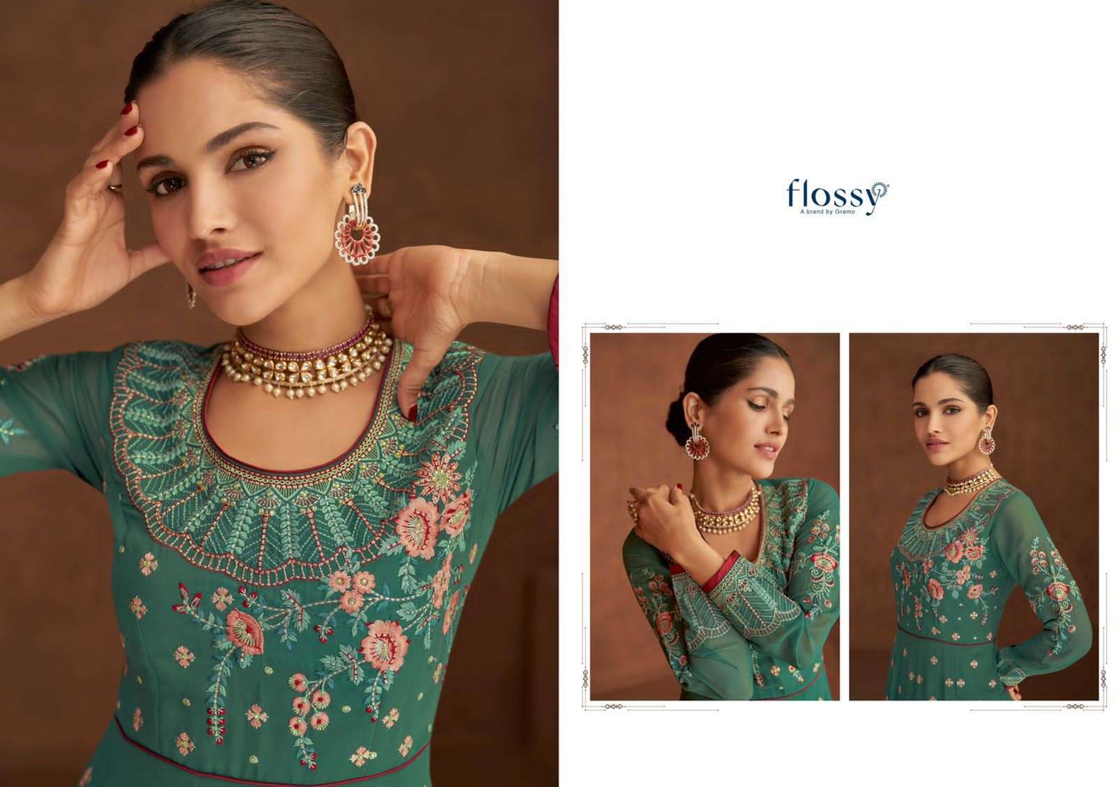 FLOSSY PANIHARI VOL 2 DESIGNER HEAVY REAL GEORGETTE SUIT 