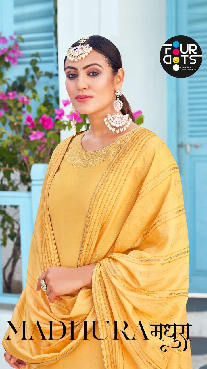 four dots madhura series 0991-0994 pure muslin suit