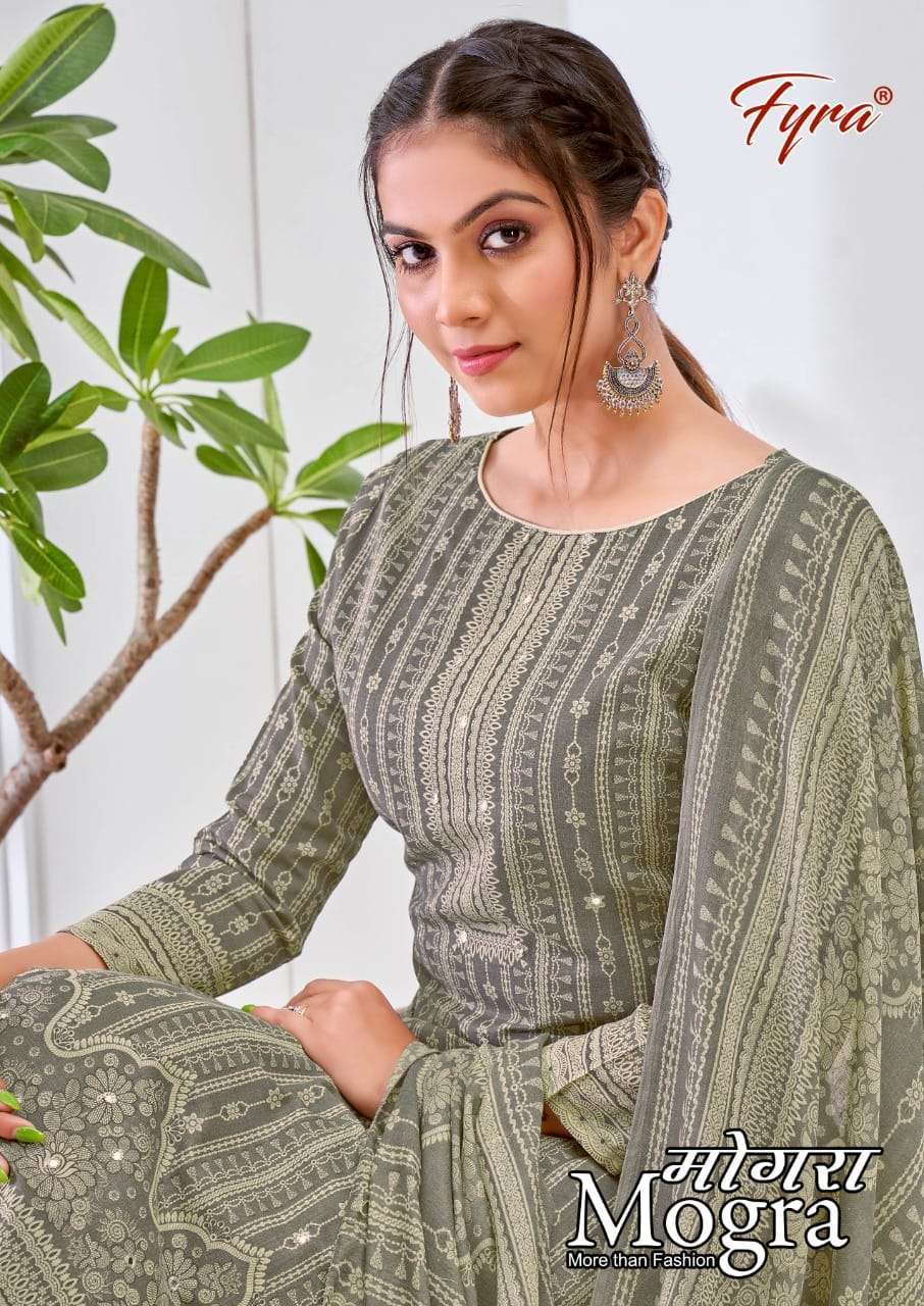 fyra mogra series 927001-927008 pure cotton suit