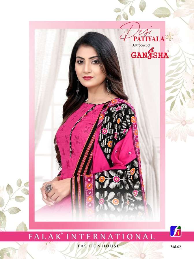 Ganesha Desi Patiyala Vol-2 series 2001-2018 pure cotton suit