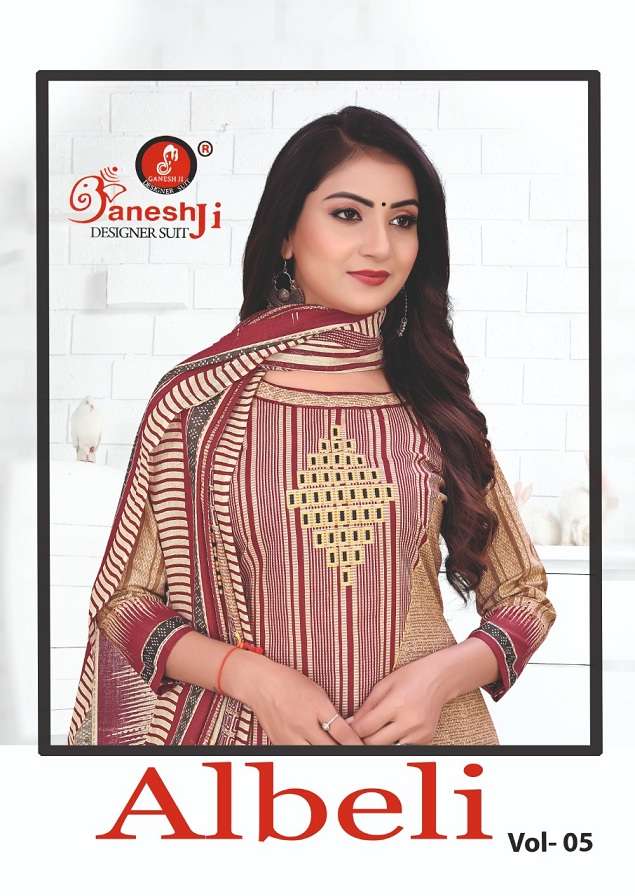 Ganeshji Albeli Vol-5 series 5001-5008 cotton suit