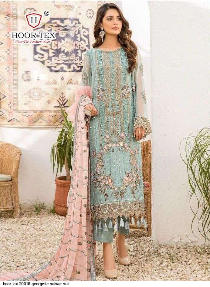 hoor tex 20016 Heavy Georgette embroidery suit