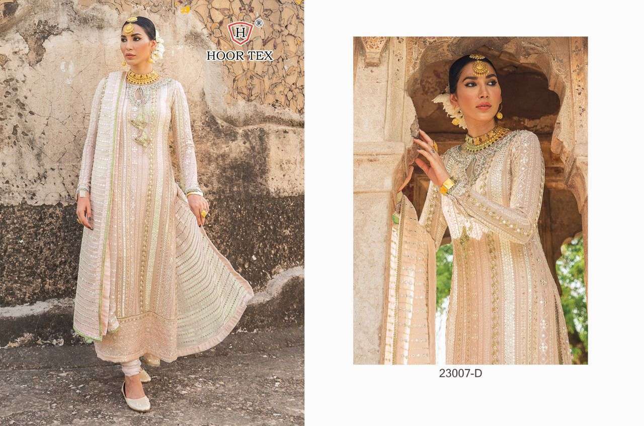 hoor tex 23007 embroidery heavy georgette pakistani salwar kameez