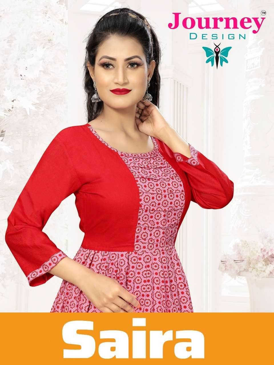 journey saira series 1001-1004 heavy rayon kurti