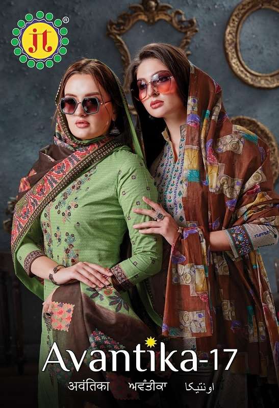 JT Avantika Vol-17 series 17001-17010 pure cotton suit 