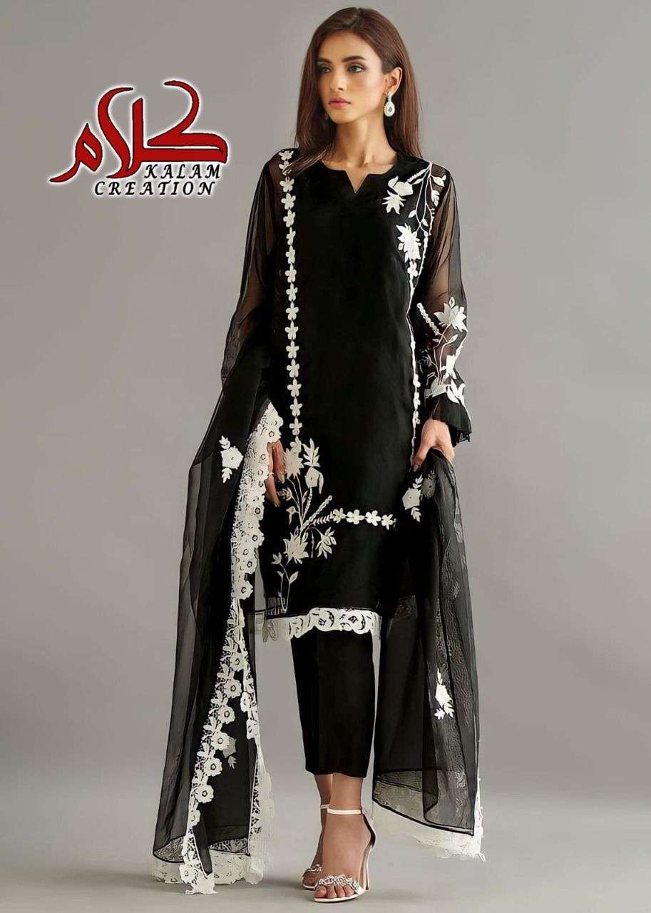 kalam creation 1108 faux georgette readymade suit 