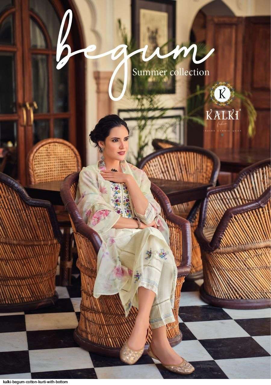 Kalki fashion begum series 93001-93006 pure cotton readymade suit 