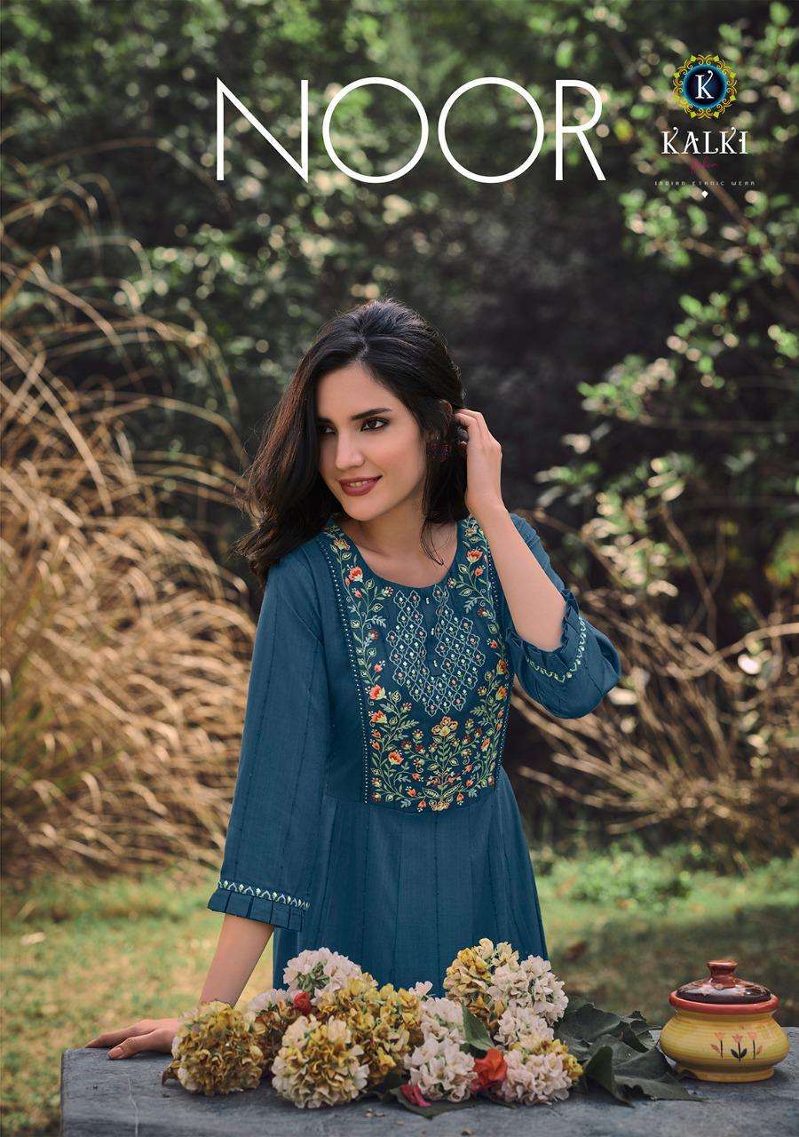 kalki fashion noor series 13001-13006 pure viscose kurti 