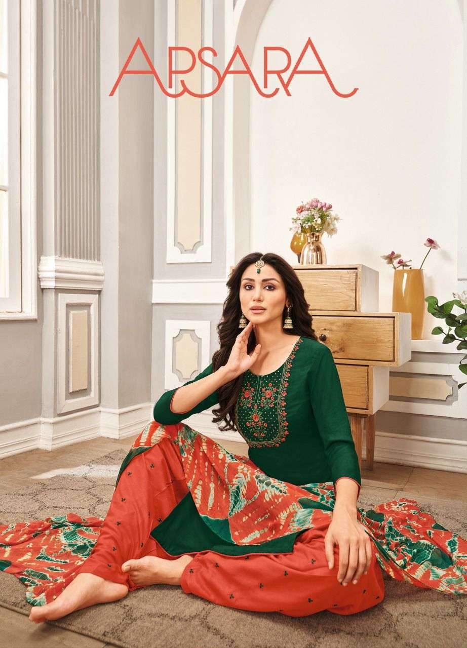 kapil trendz apsara series 35001-35010 14 kg rayon readymade suit