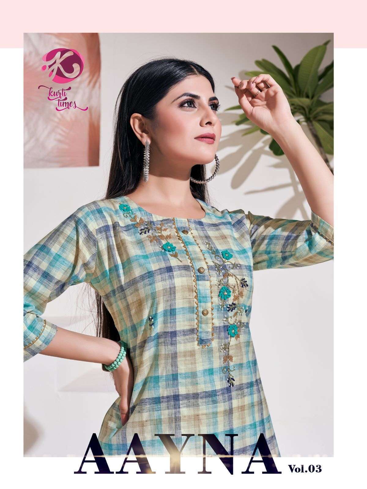 kurti times aayna vol 3 series 2011-2014 cotton handwork kurti