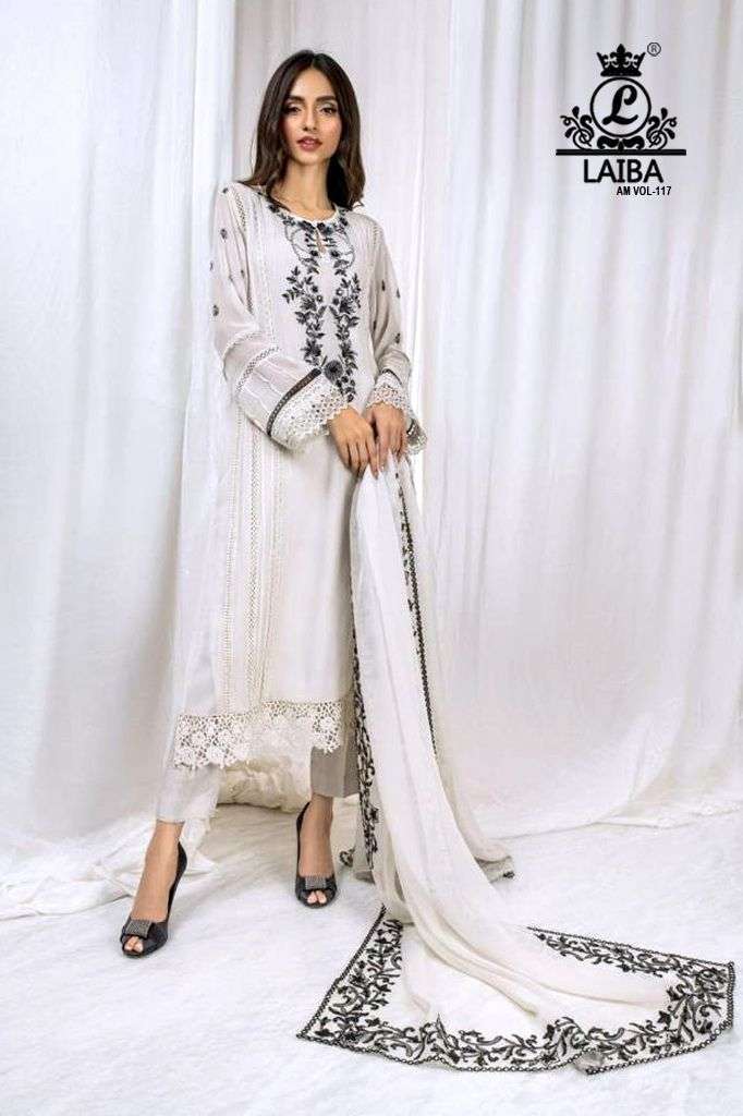 laiba am vol 117 pure georgette readymade pakistani suit 