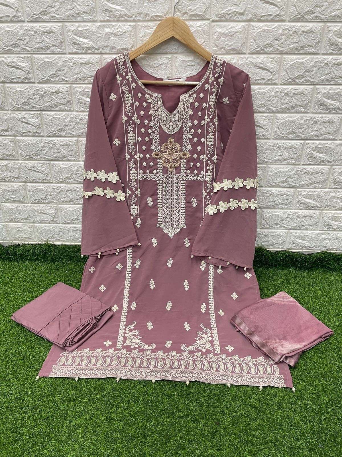 laxuria 1194 faux georgette readymade suit 