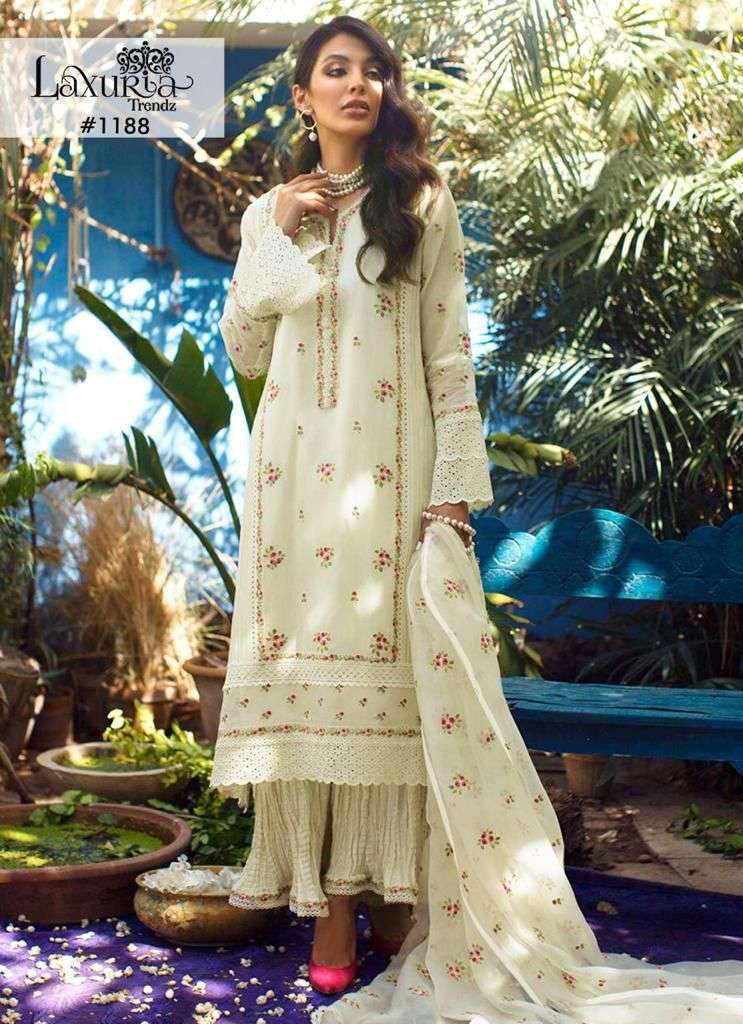 laxuria trendz 1188 faux georgette readymade suit