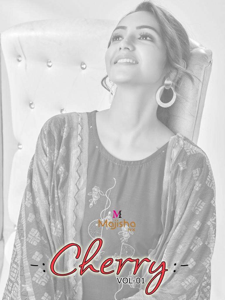 majisha nx cherry vol 1 series 101-106 rayon slub readymade suit