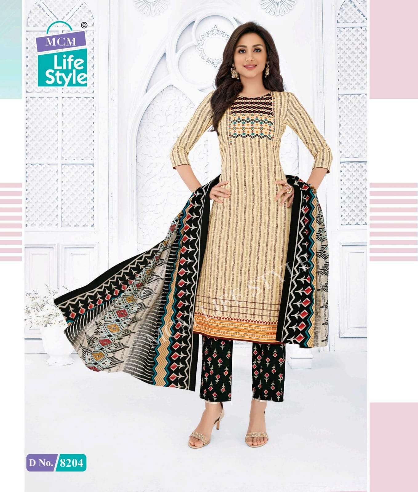 mcm lifestyle priyalaxmi vol 23 series 8181-8204 cotton suit 