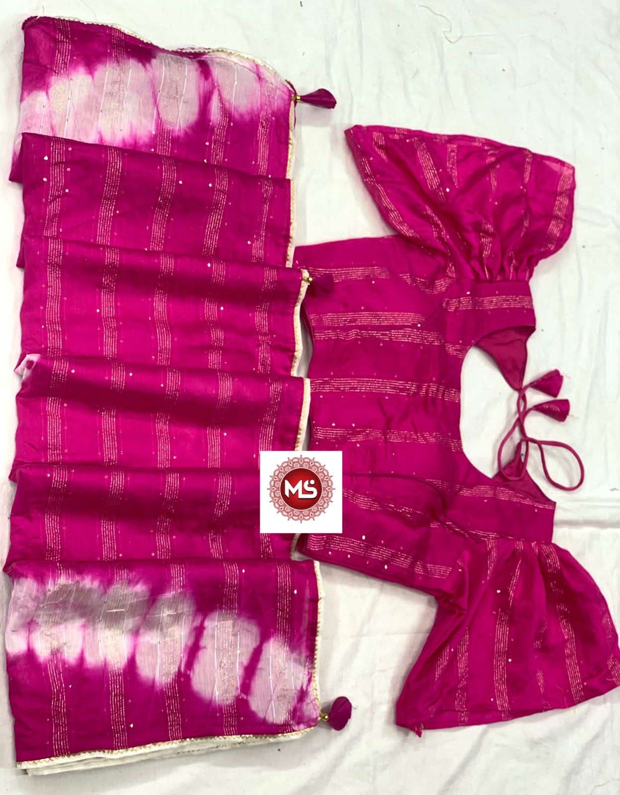 MS BRAND SIBORI VISCOSE SEQUENCE SAREE 