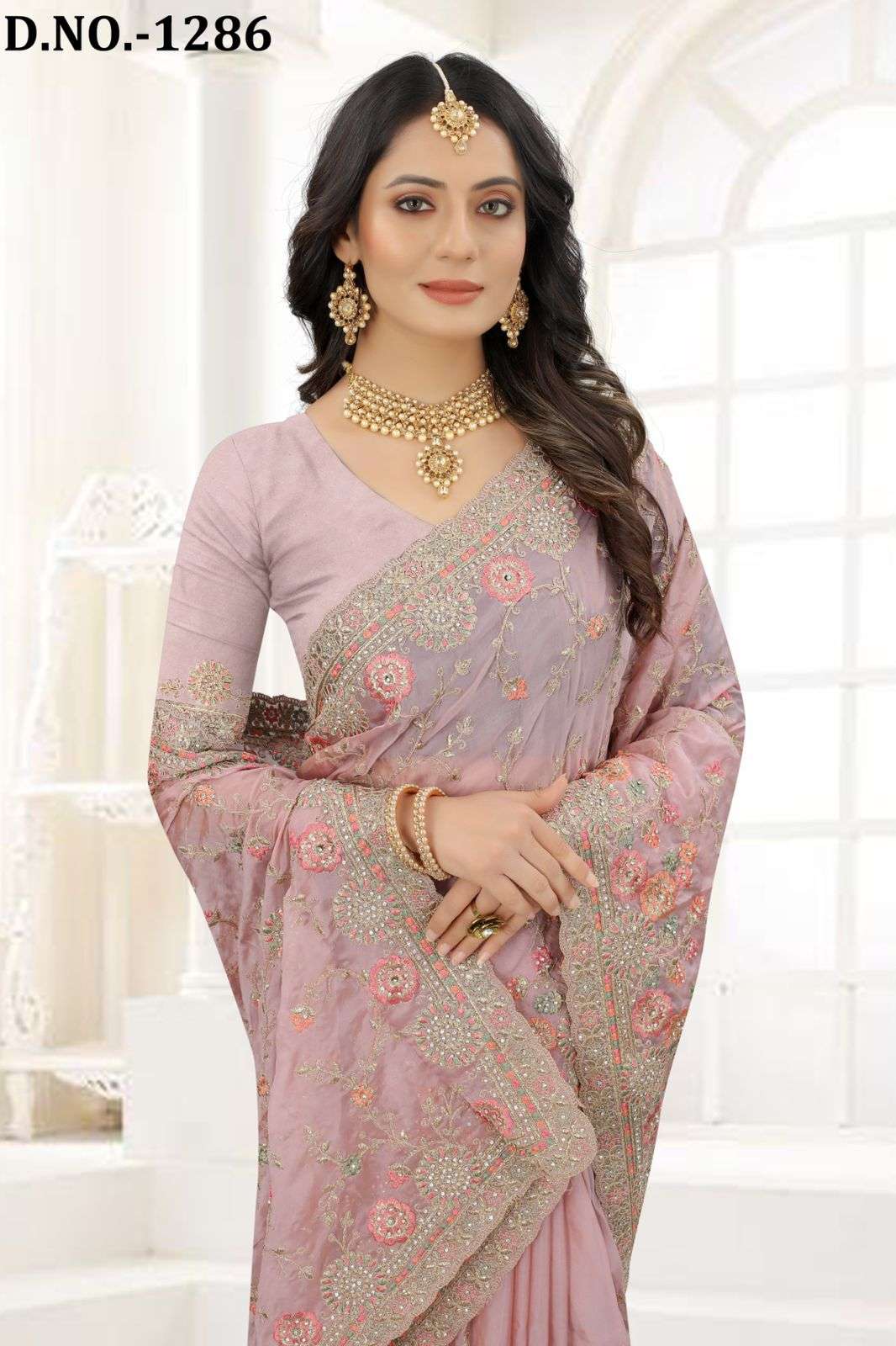 NARI FASHION SUPER STYLISH DESIGNER ORGANZA SAREE 