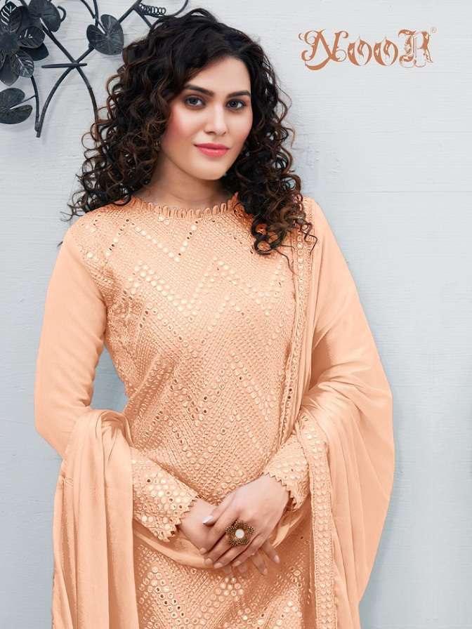 Noor 115 Hit Collection Georgette Heavy Embroidered suit