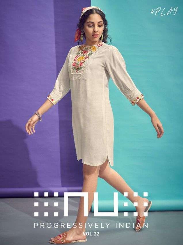 nu vol 22 series 2201-2204 liva grade rayon sllub kurti 