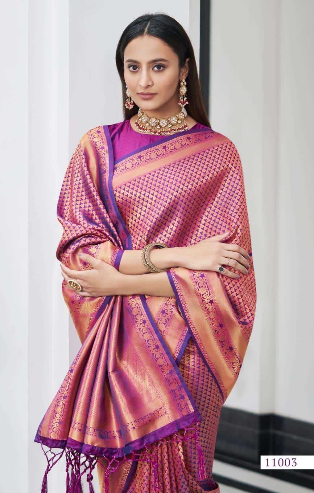 RAJPATH ARVI SILK DESIGNER SOFT KANJIVARAM SILK SAREE 