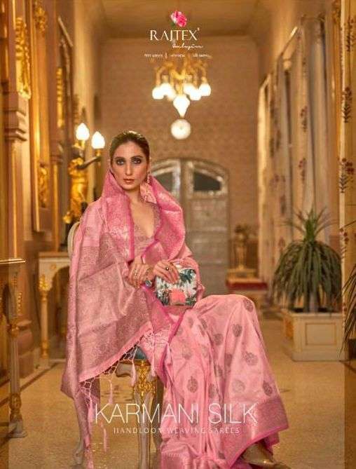 rajtex karmani silk series 222001-222006 Handloom weaving saree