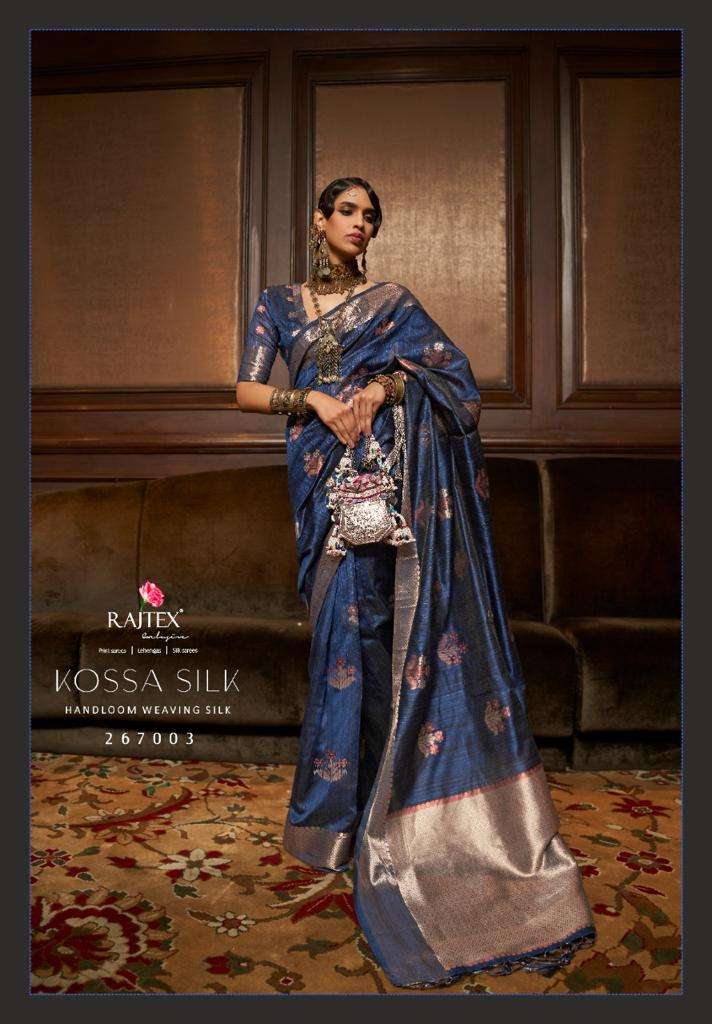RAJTEX KOSSA SILK DESIGNER HANDLOOM WEAVING SILK SAREE 