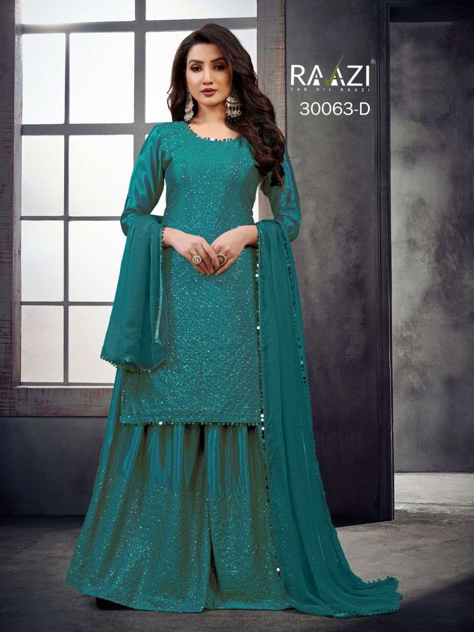 RAMA FASHION 30063 DESIGNER HEAVY CHINON SUIT 