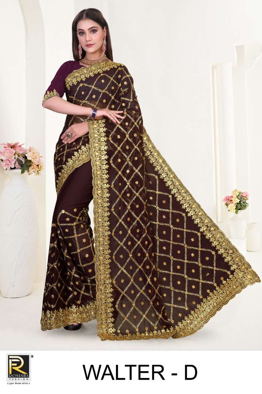 ranjna saree walter chiffon embroidery saree