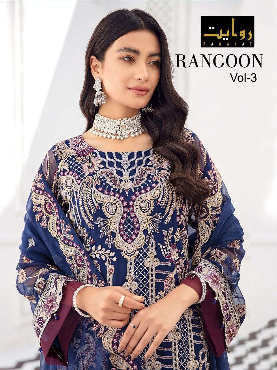 rawayat rangoon vol 3 series 1026-1029 faux georgette suit