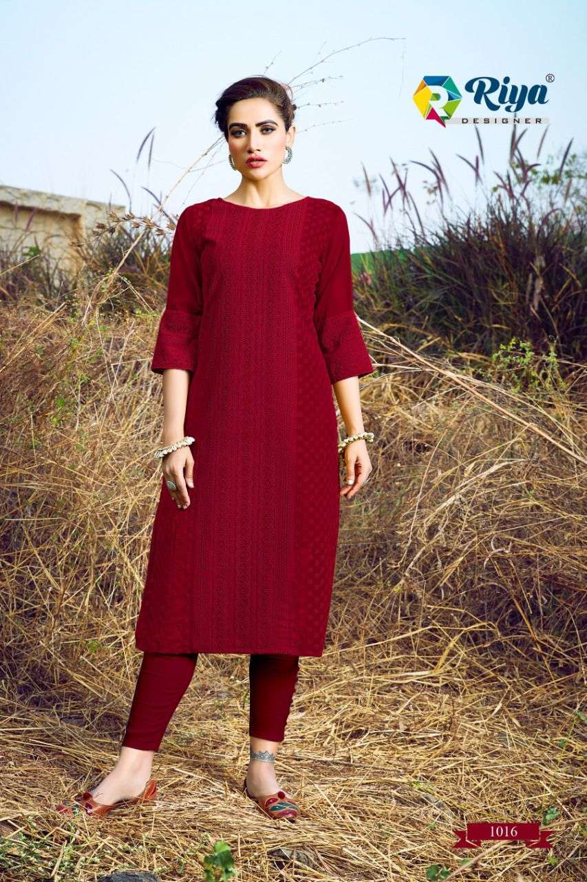 riya designer shifali series 1001-1014 pure georgette kurti