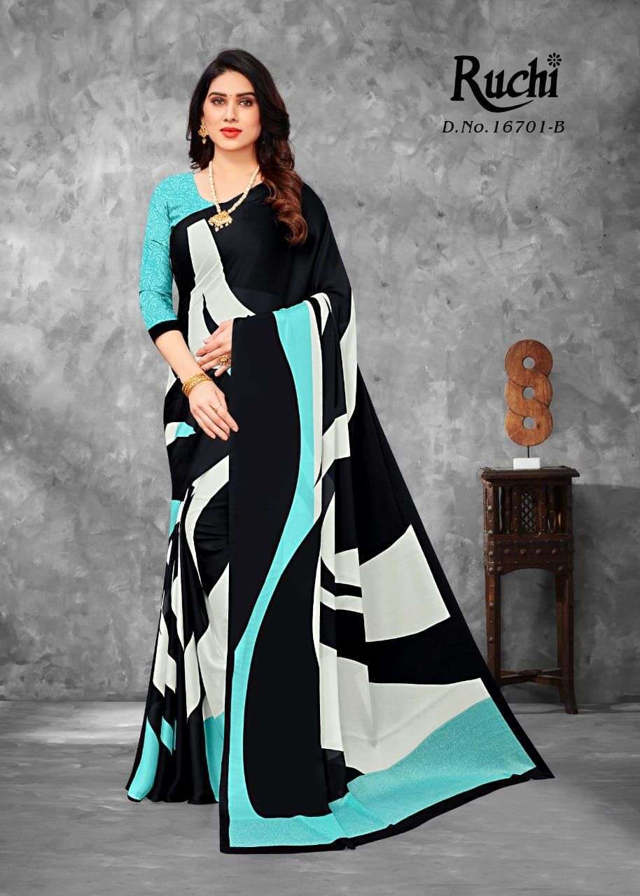 ruchi avantika 16101 silk georgette saree