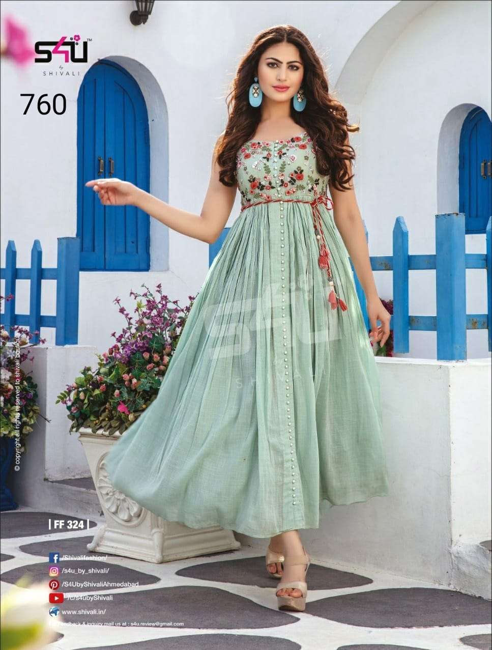 s4u 760 design combo set of beautiful kurti