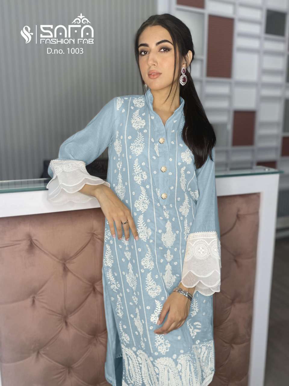 safa fashion 1003 pure georgette readymade suit