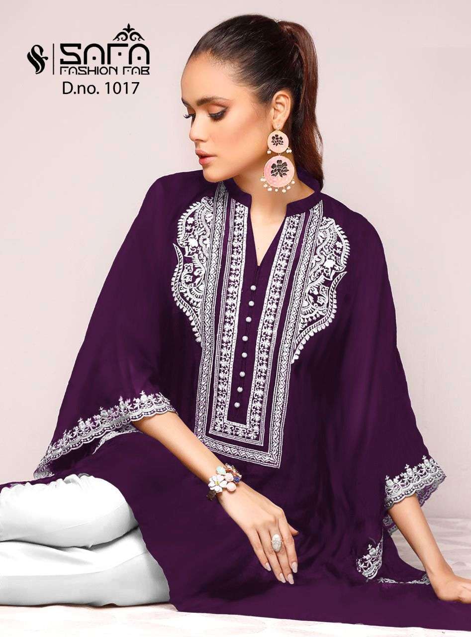 safa fashion 1017 Heavy georgette pakistani readymade suit