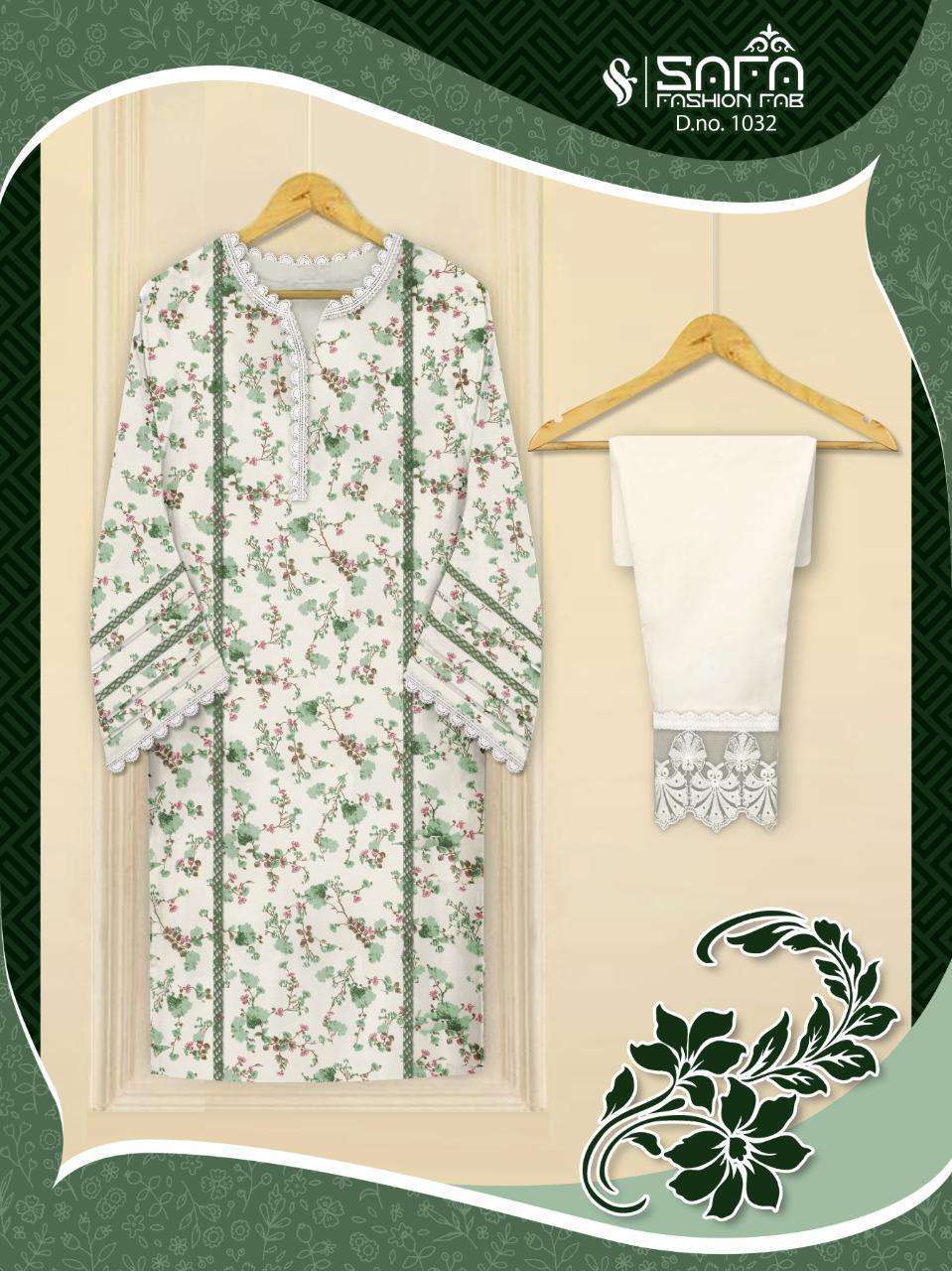 safa fashion 1032 pure georgette pakistani kurti with bottom
