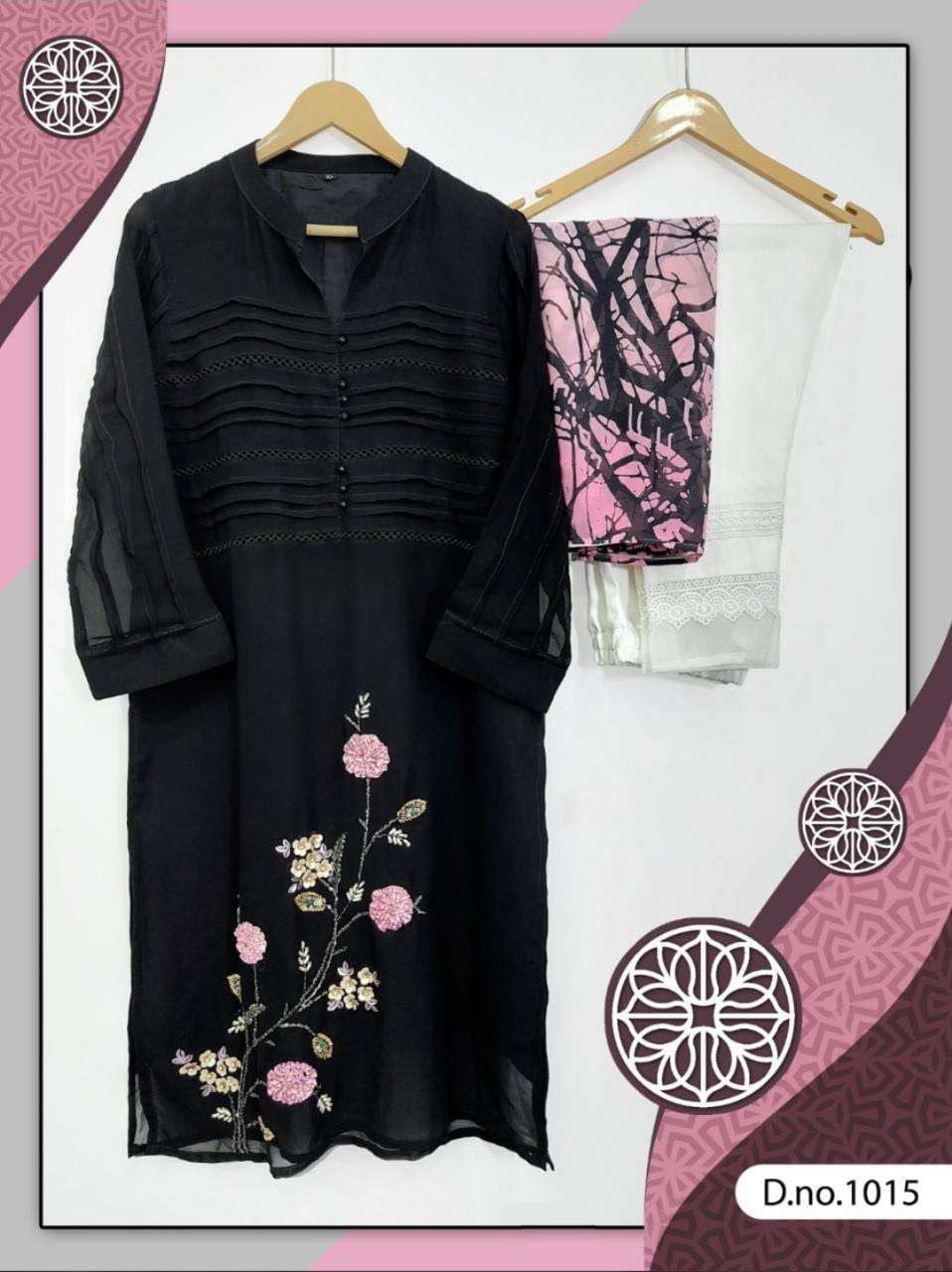 safa fashion d no 1015  georgette print Fabric readymade suit 