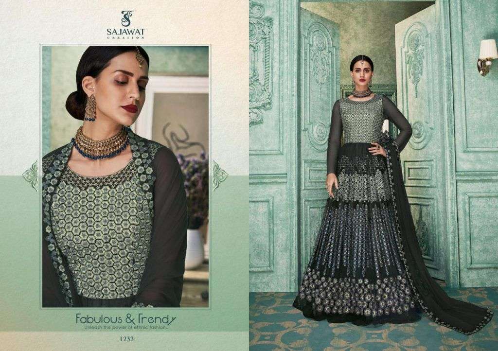SAJAWAT CREATION KALISTA DESIGNER SOFT SILK SUIT 