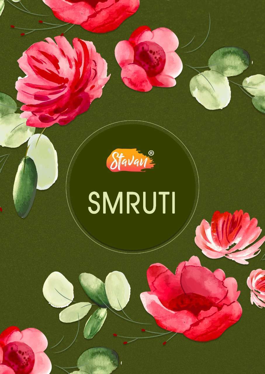 stavan smruti series 1001-1010 georgette bandhani saree