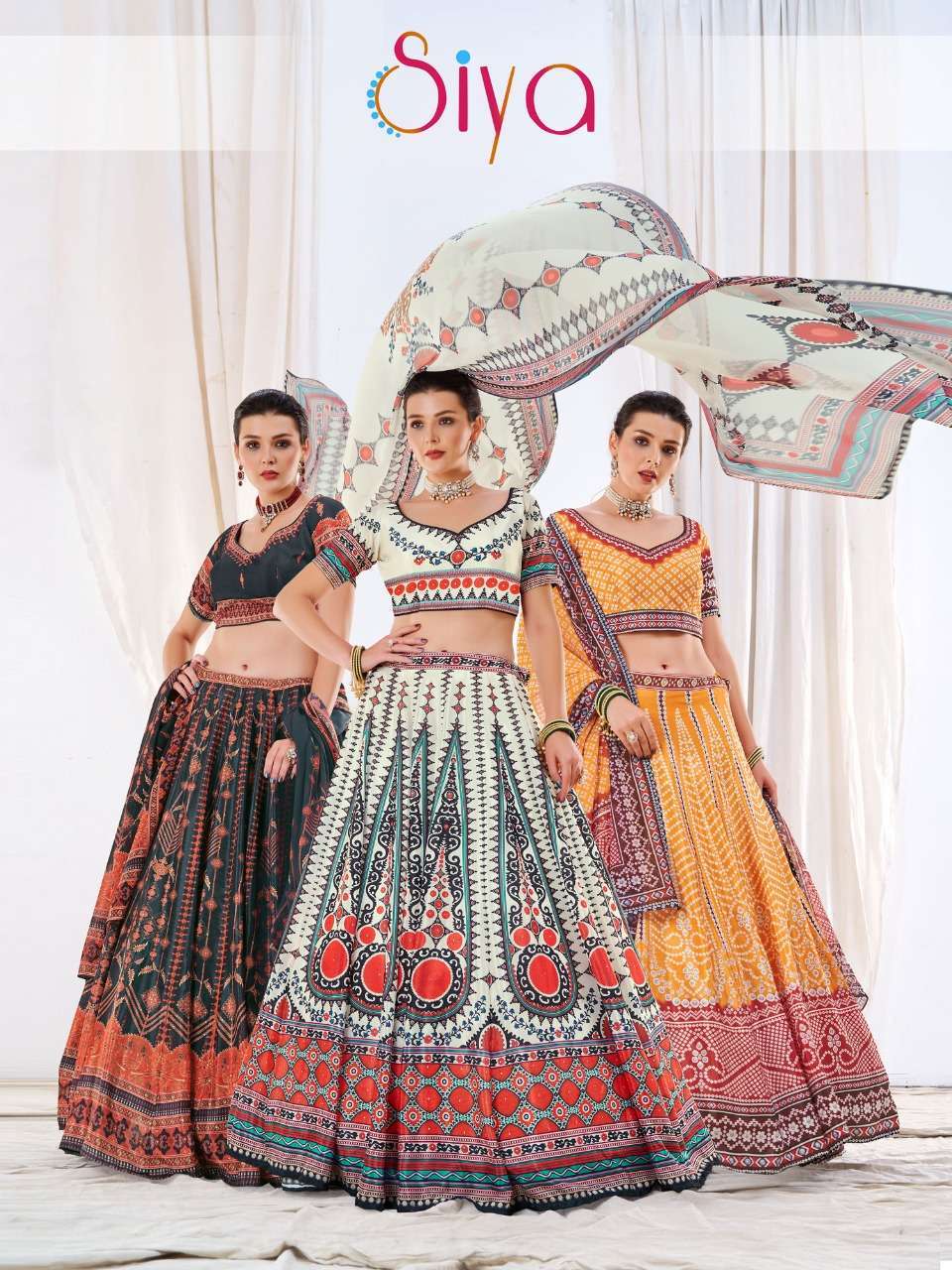 stylishta siya series 1001-1006 chinon lehenga 