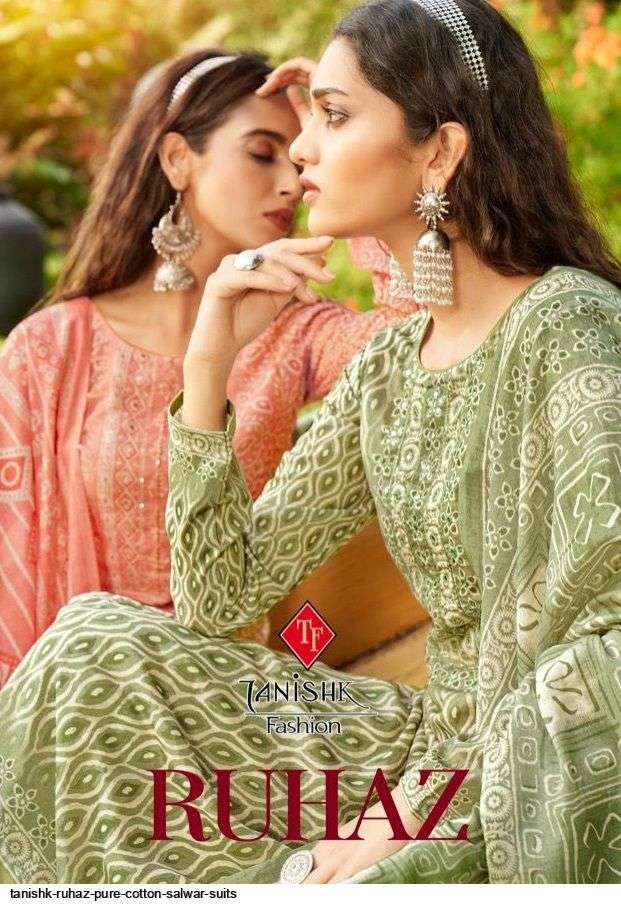 tanishk fashion ruhaz series 3201-3206 pure mal cotton suit