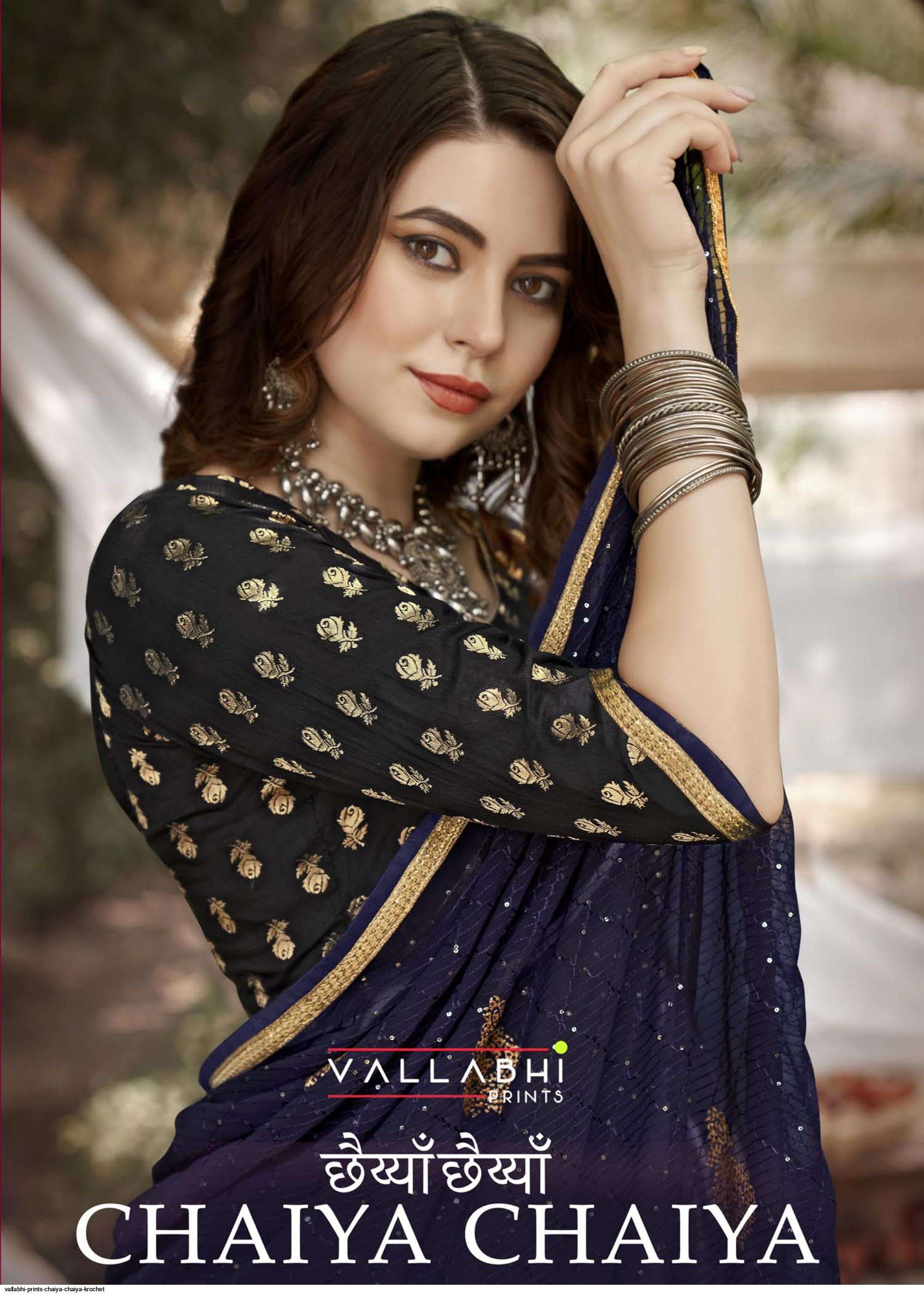 vallabhi chaiya chaiya series 15331-15338 krochet saree