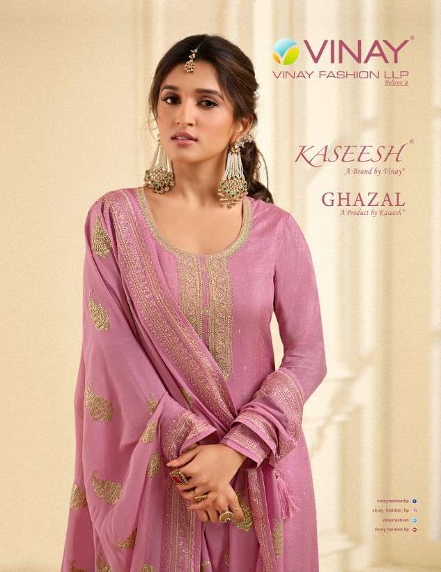 vinay fashion ghazal series 60361-630367 embroidered dola suit 