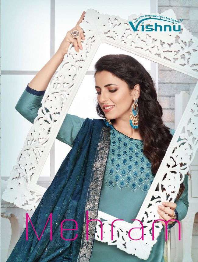 vishnu mehram series 52001-52012 gadwal silk suit