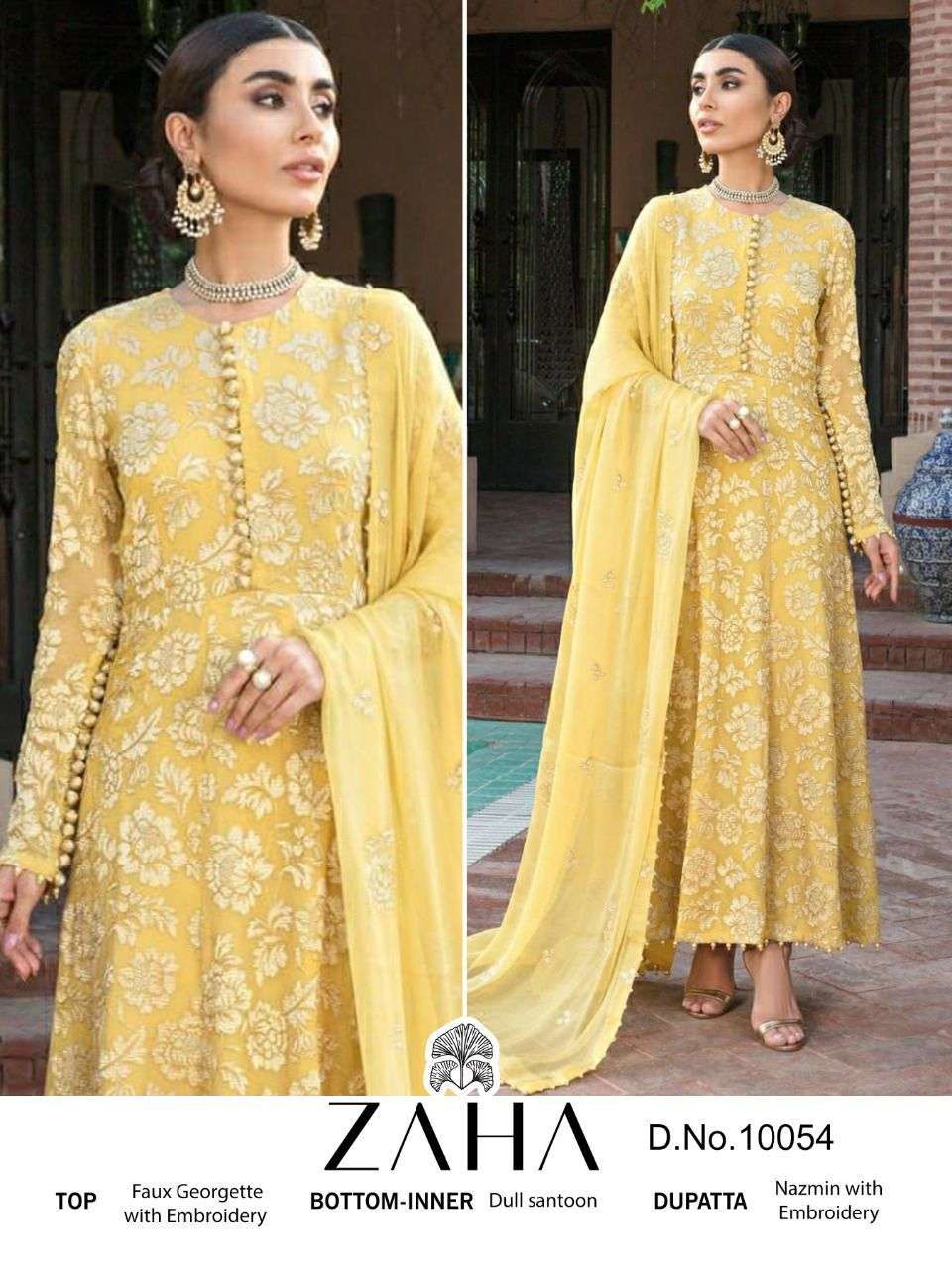 ZAHA 10054 DESIGNER GEORGETTE SUIT