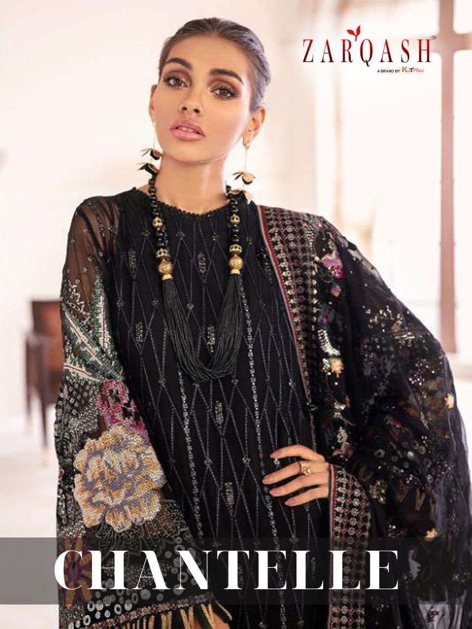 ZARQASH CHANTELLE Z-2025 DESIGNER FAUX GEORGETTE SUIT 